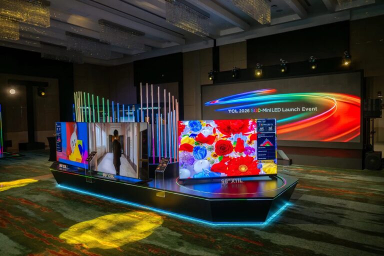 TCL SQD-Mini LED TVs Arrive in the UAE: Meet the C7L, C8L, and the Flagship X11L TCL SQD-Mini LED television models C7L, C8L, and X11L on display, showcasing the new product lineup launched in the UAE