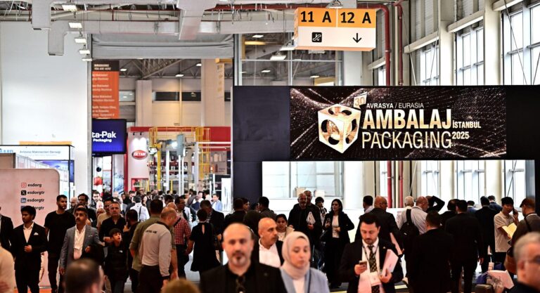 October 2026 brings the world's packaging sector back to Istanbul: visitors fill a hall at Eurasia Packaging Istanbul, Tüyap Fair and Congress Center